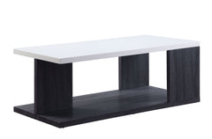 Pancho Coffee Table - Gray & White High Gloss