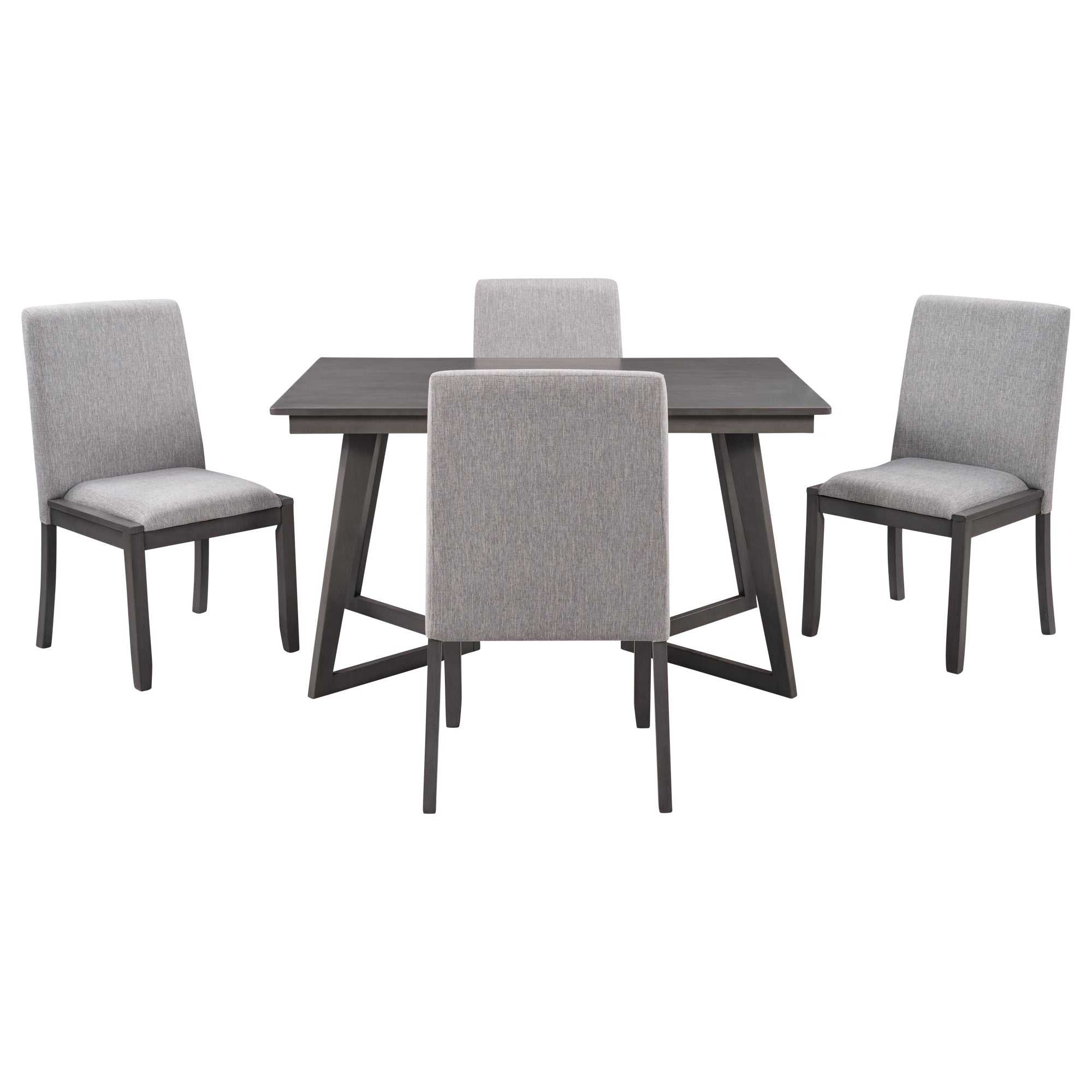 Gray Wood Dining Table