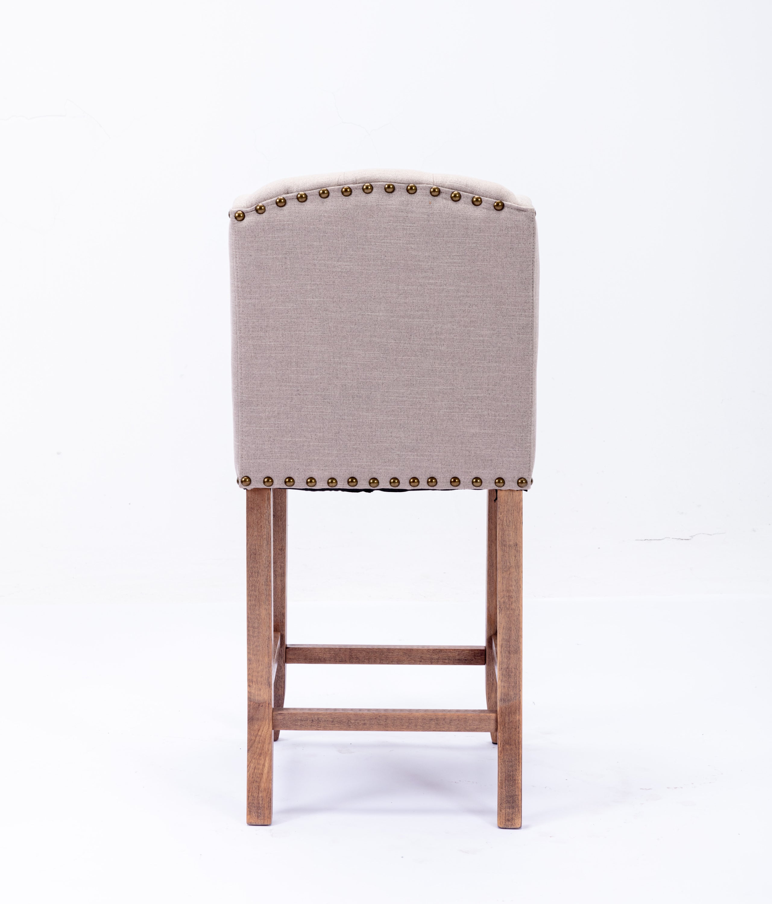 MAICOSY 26-inch Counter Height Bar Stools Set of 2, Tufted Upholstered Barstool