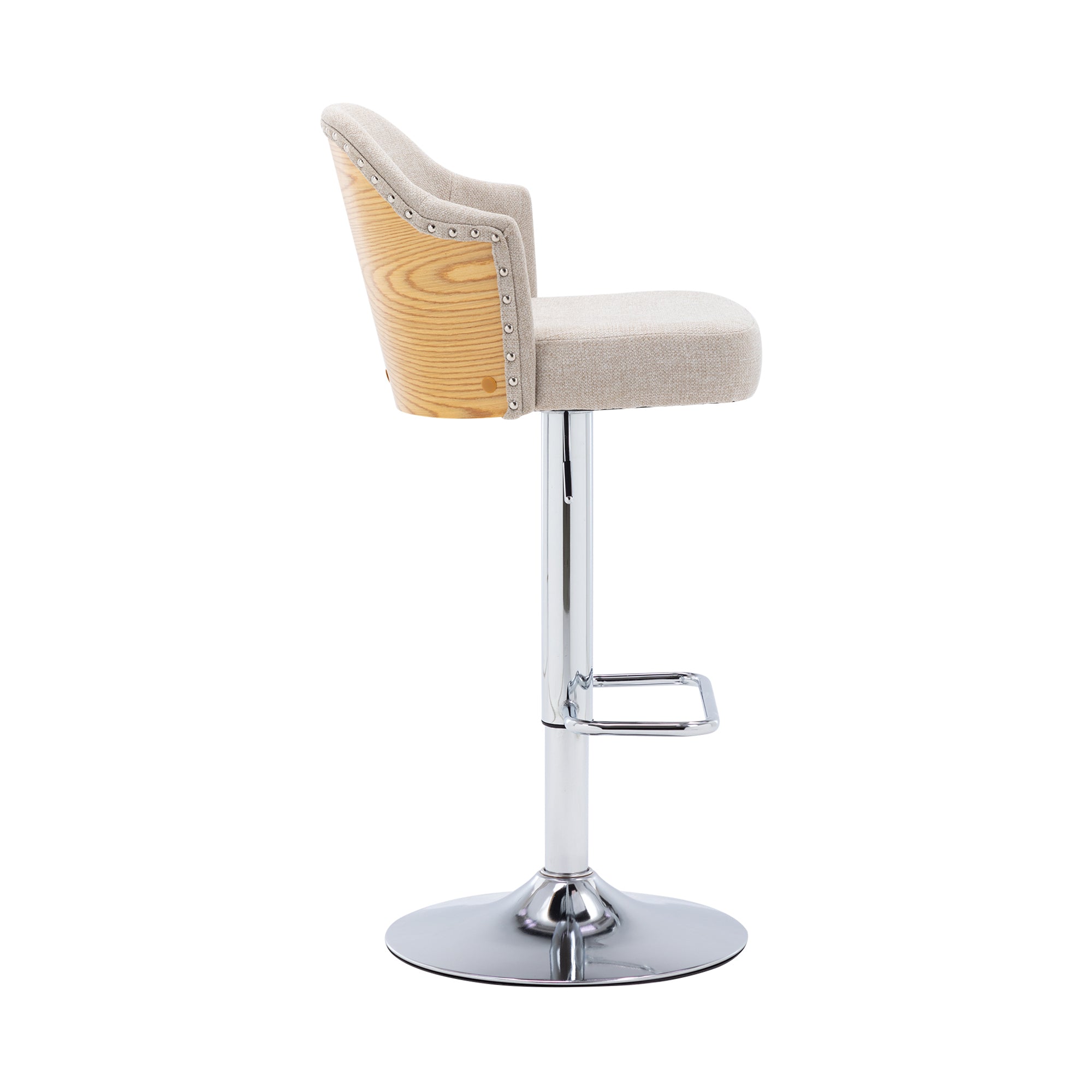 Counter Swivel Bar Stools Adjustable (Set of 2) - Beige