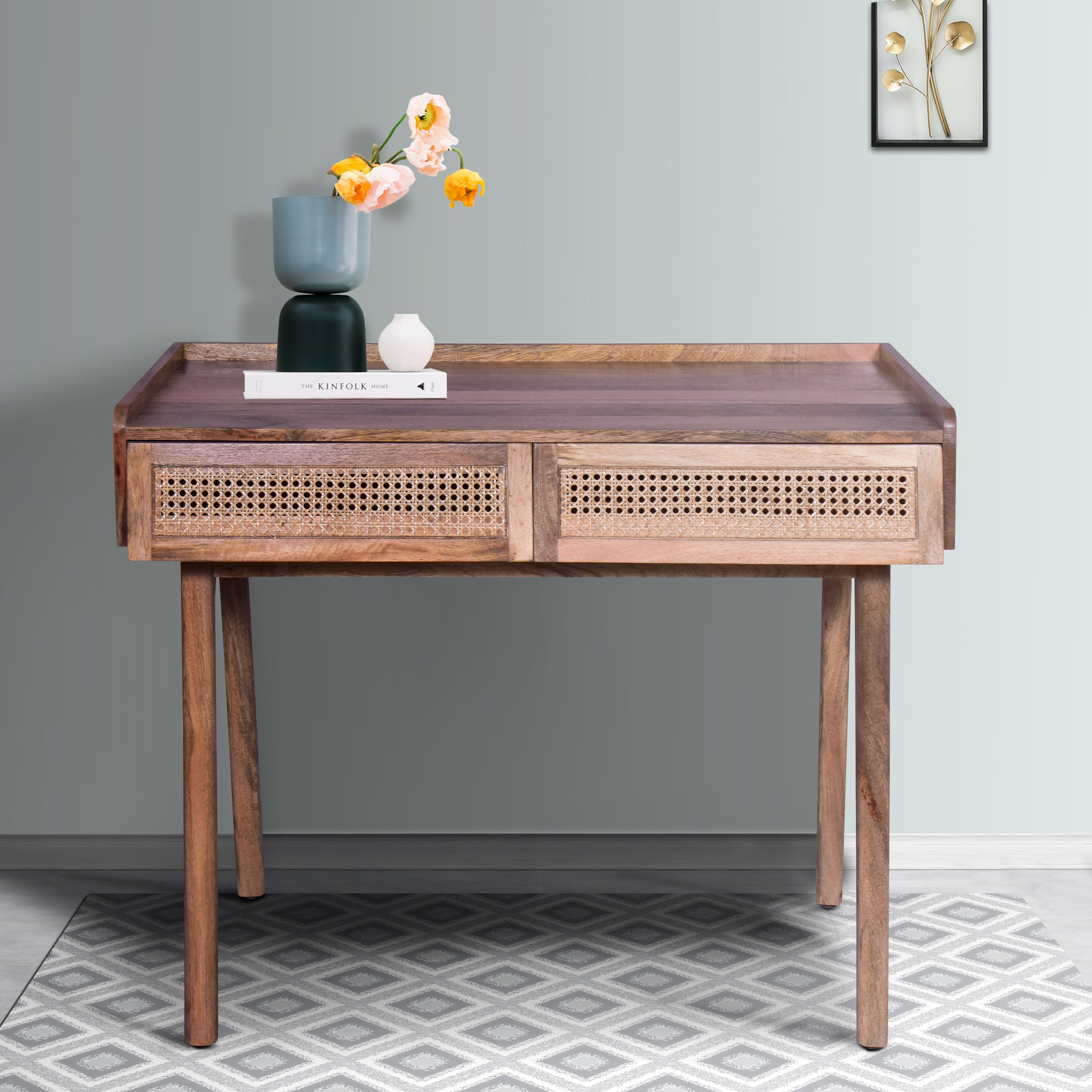 Handcrafted Mango Wood Farmhouse Desk