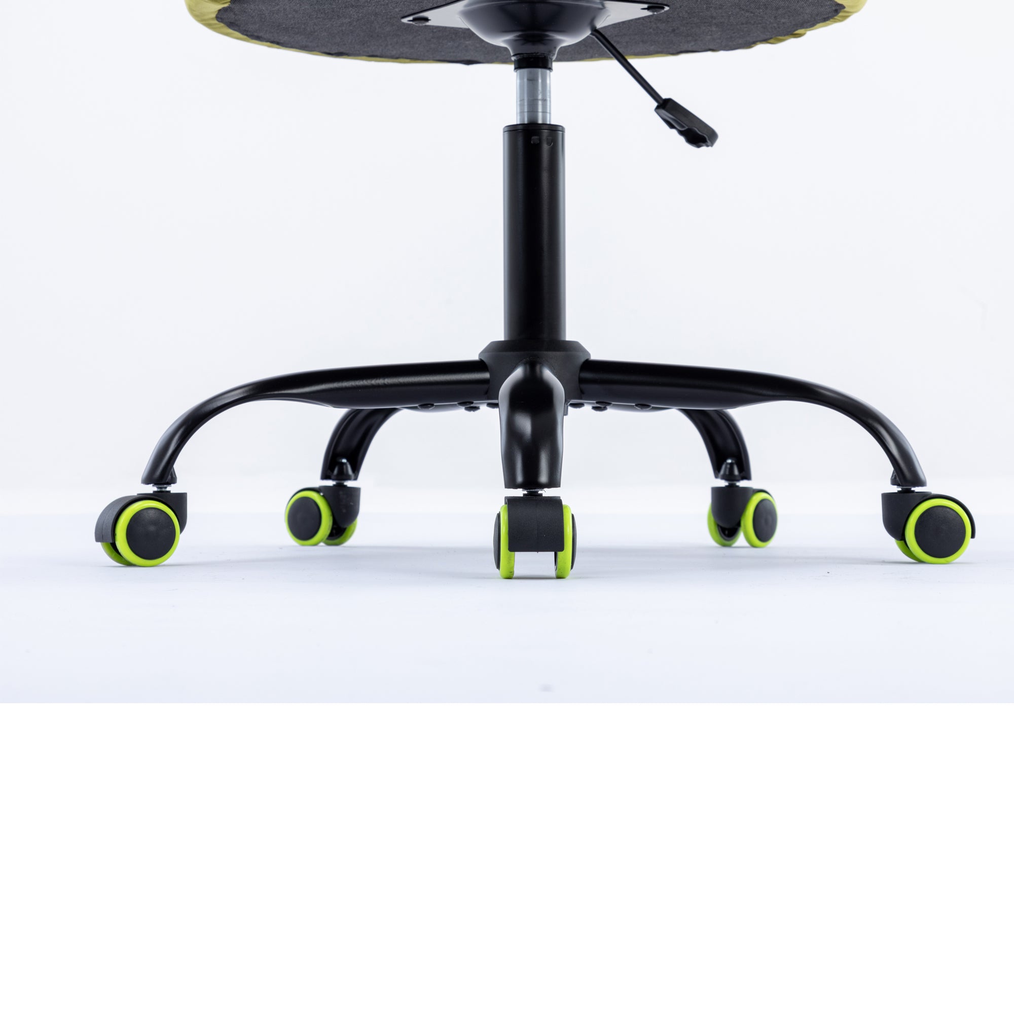 Zen Zone Velvet Leisure Office Chair, can rotate 360 degrees, with pulley - Olive Green
