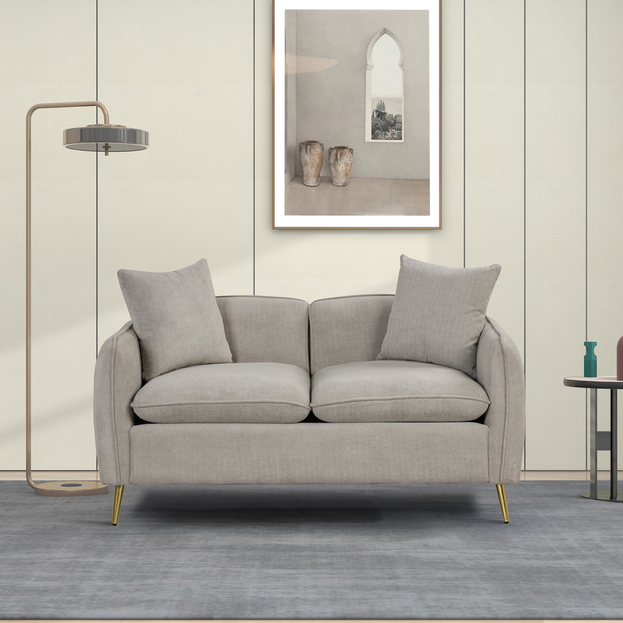 Sofa Set for Living Room 3 Seaters Velvet Upholstery Sofa Couch