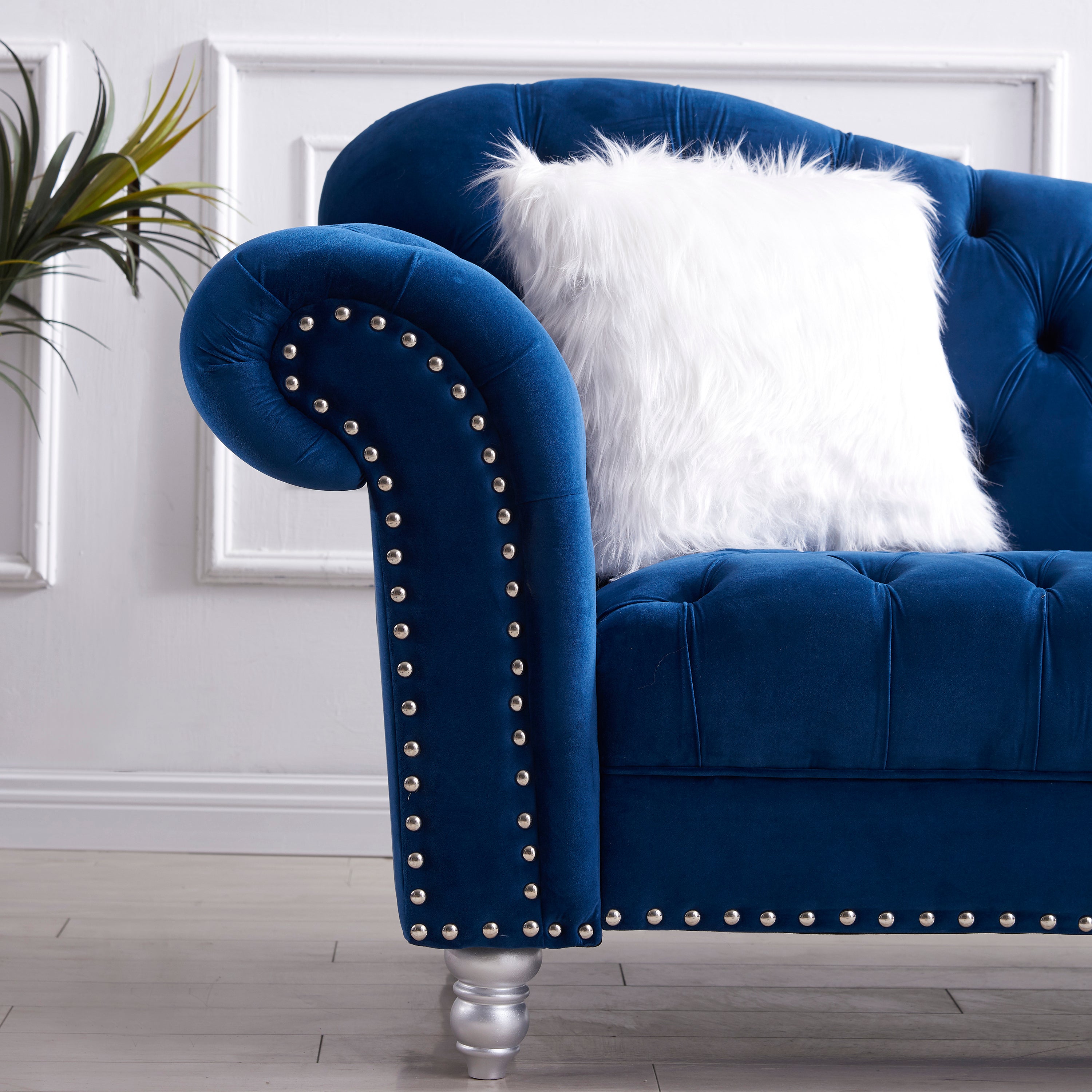 MAICOSY 1/2/3 Seater Sofa set Living Room Velvet Upholstered Loveseat Furniture