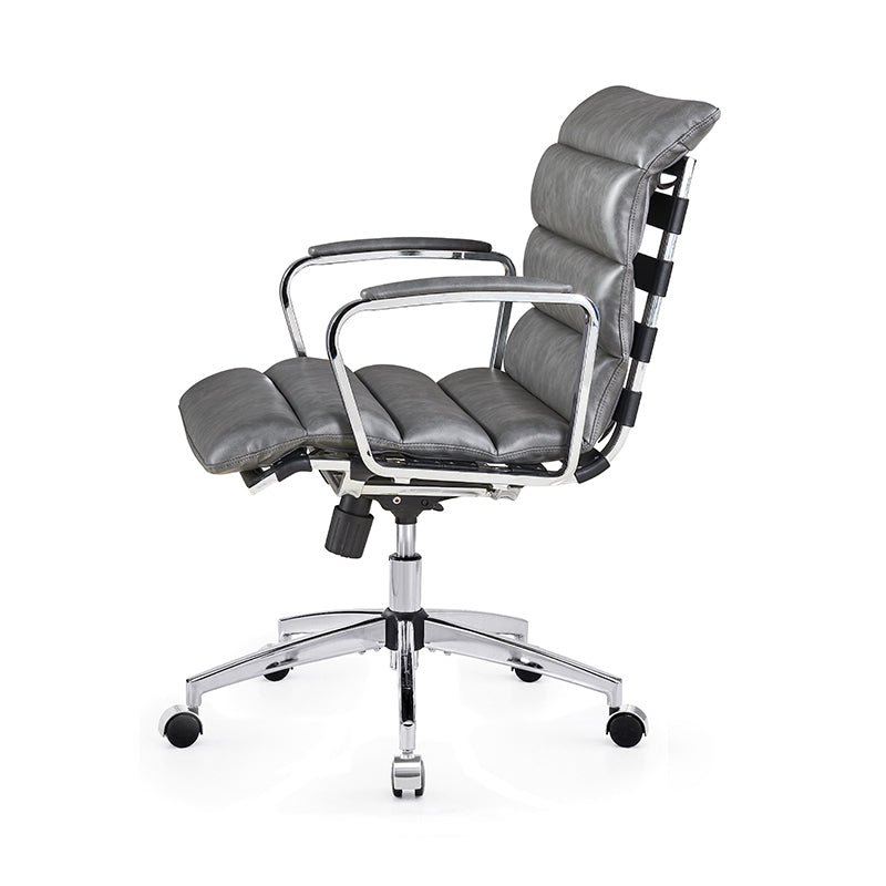 Modern Swivel Office Desk Chair Luxury Executive Boss Ergonomic Computer Chair - Antique Gray