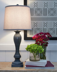 Gray Table Lamp