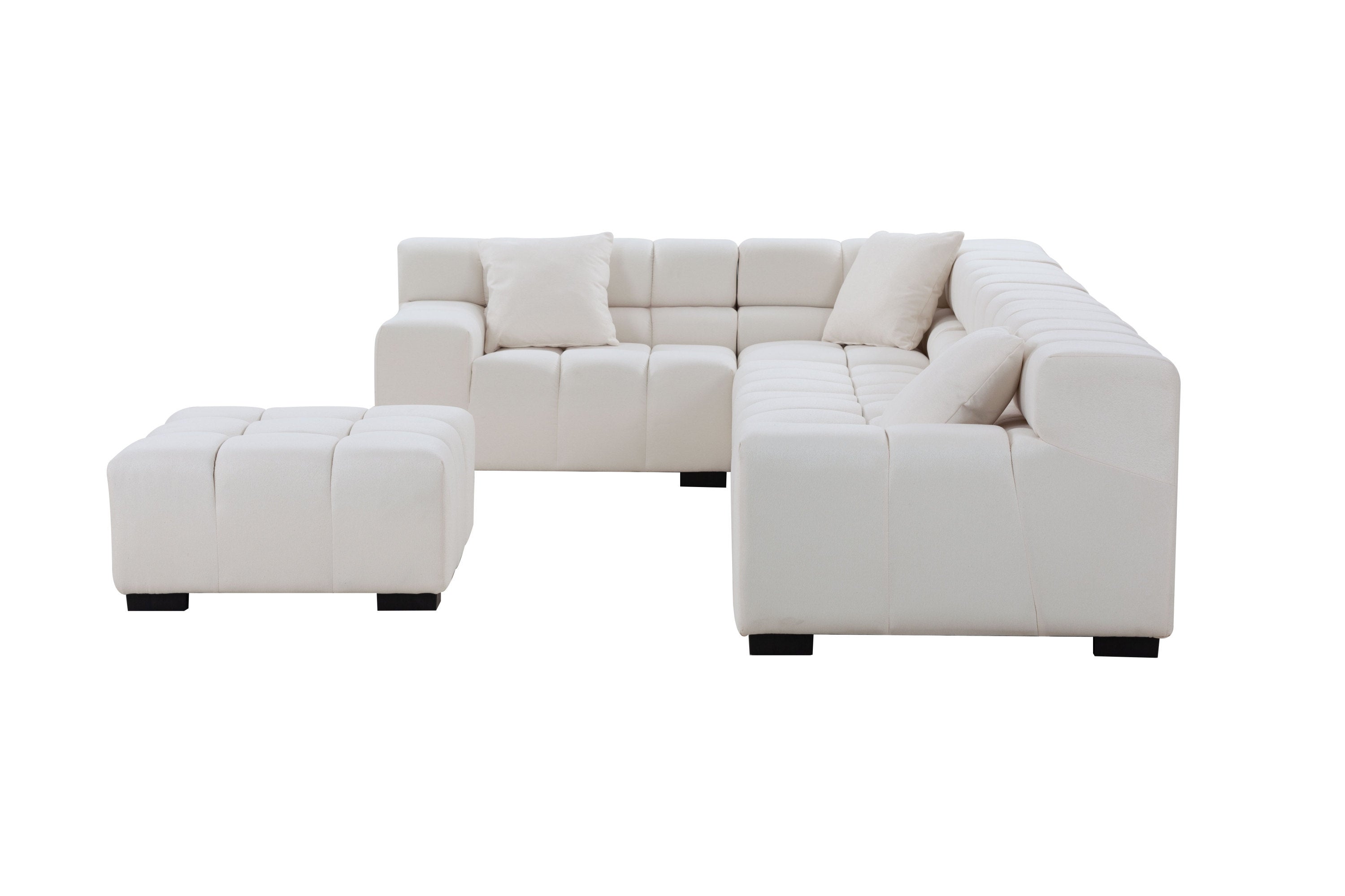 Sectional Sofa Modular Seating Sofa Couch with Ottoman