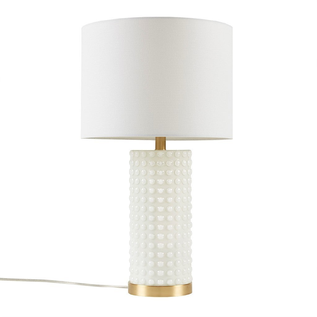 Grace Ivy Textured Dot Table Lamp - Gold