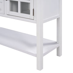 MAICOSY 45" Modern Console Table Wooden Cabinets Drawers Hallway Entryway Shelf