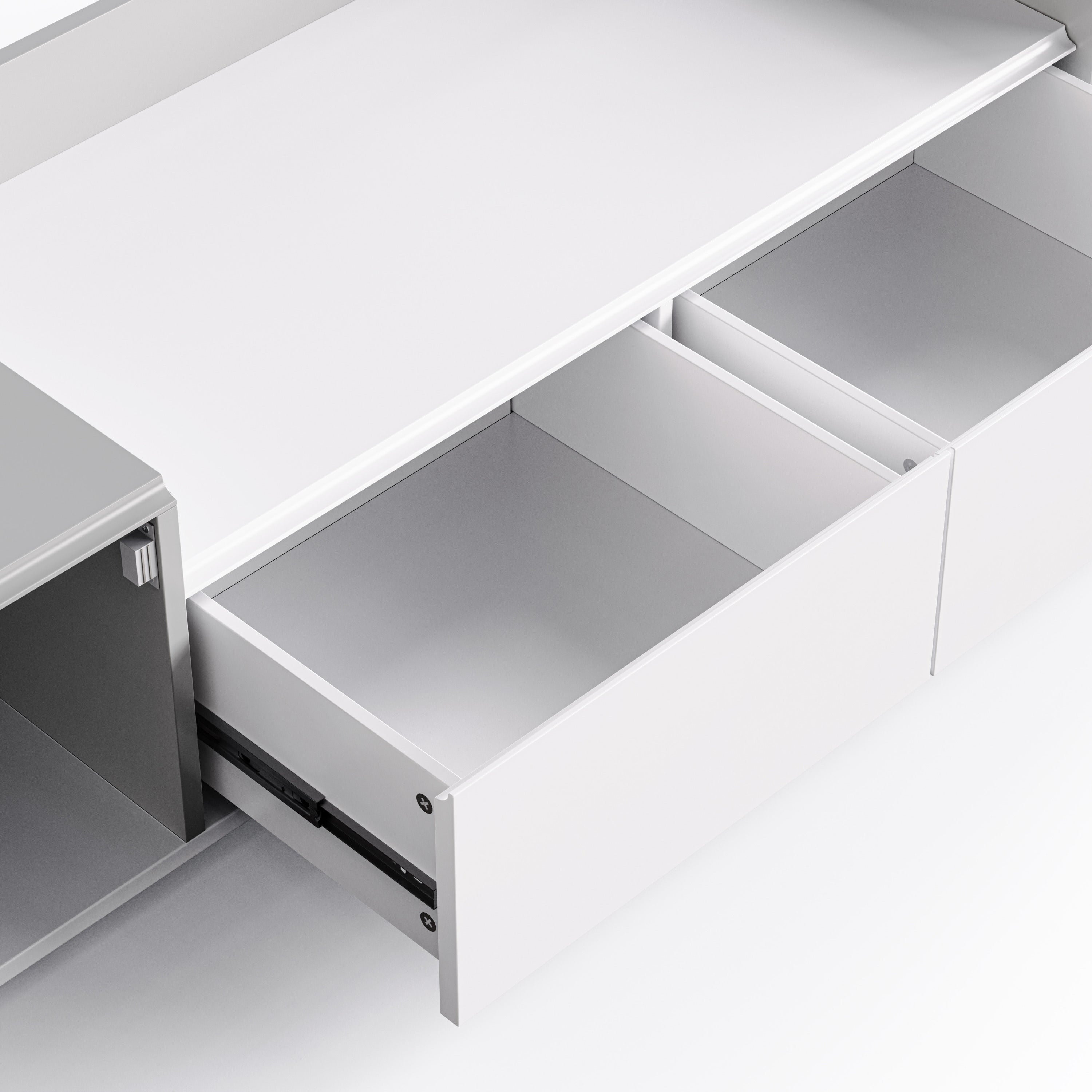 TV Cabinet with Storage Grey