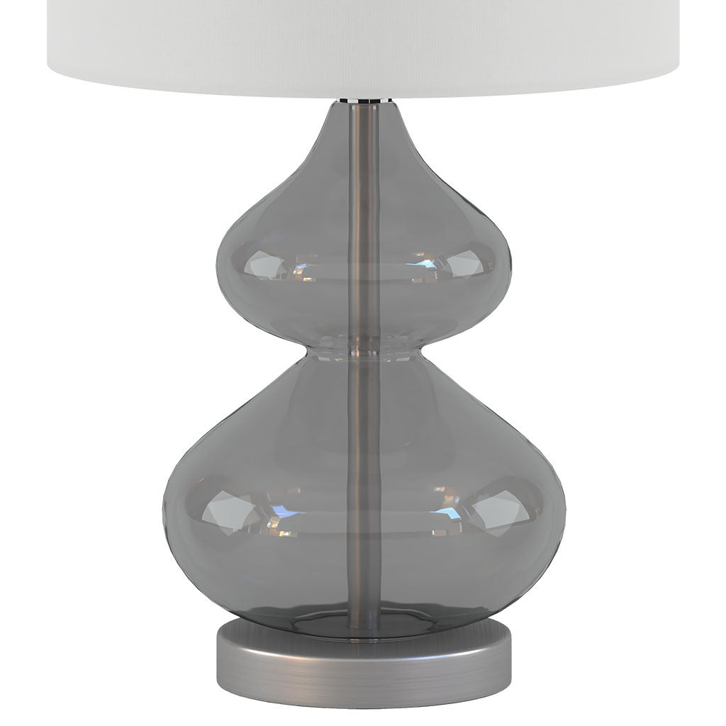 Curved Glass Table Lamp (Set of 2) - Grey