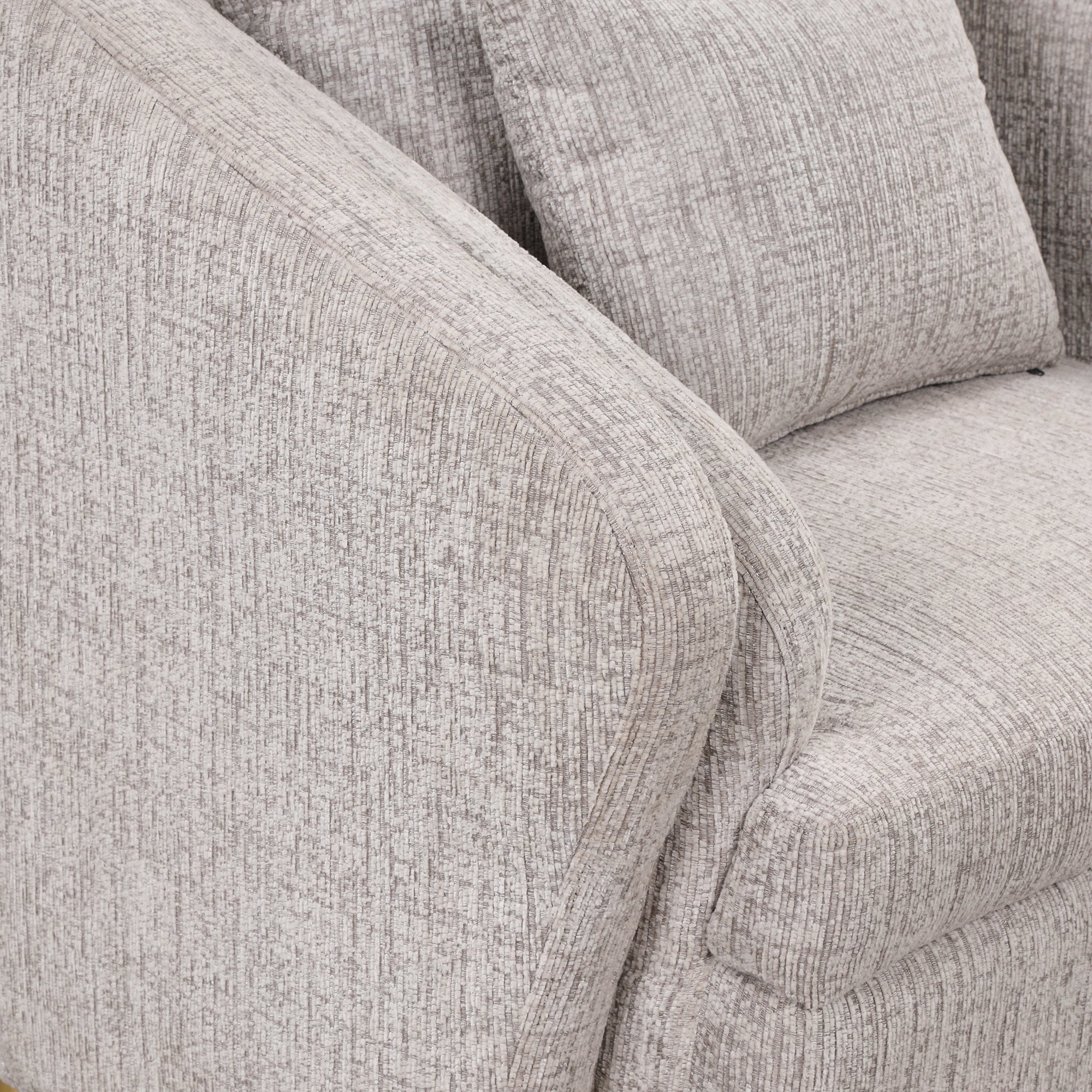 Mid-Century Accent Chair Arm Chair with Lumbar Pillow and Metal Legs - Light Grey