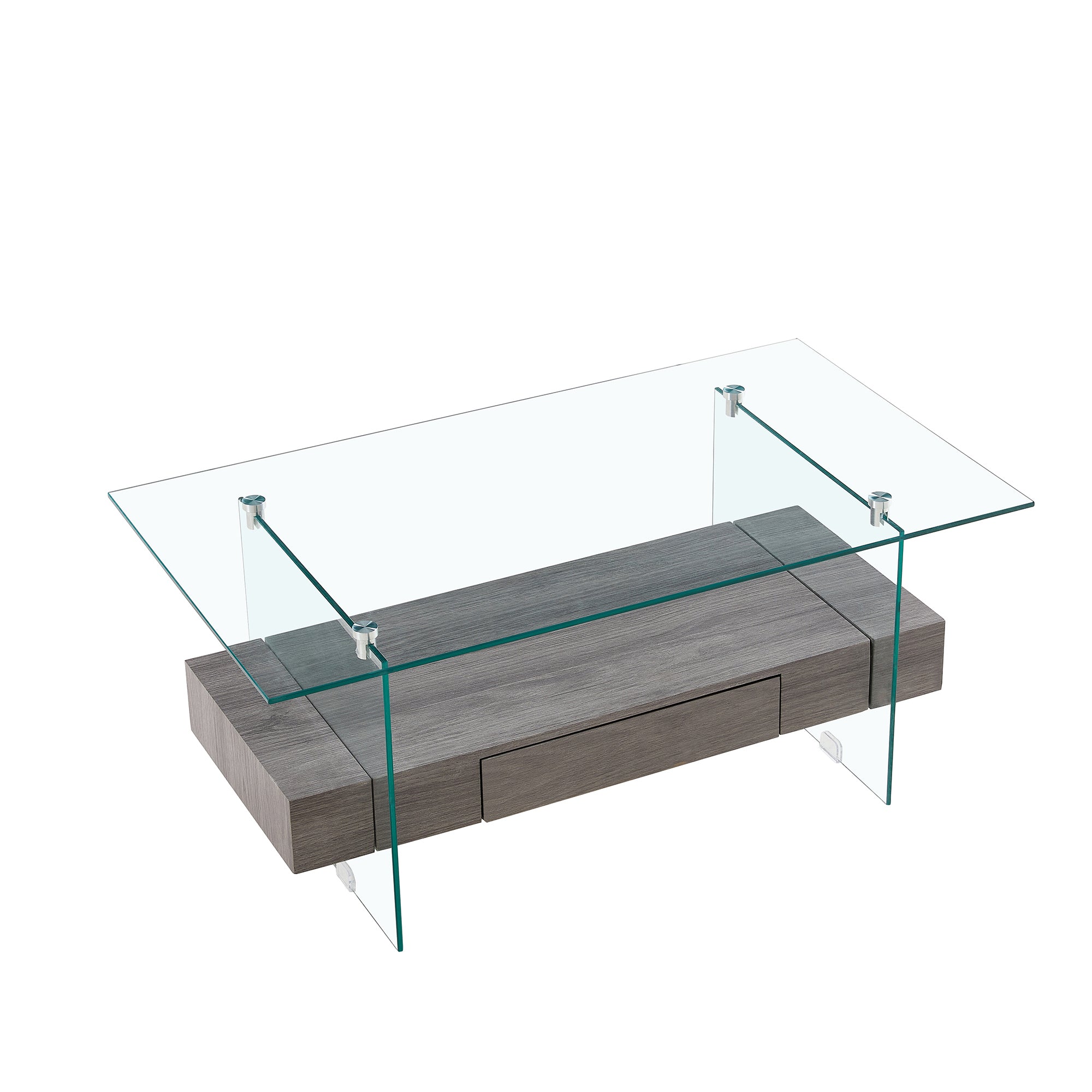 Small glass coffee table