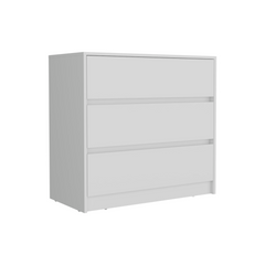 Austin Three Drawer Dresser, Pull Out Mechanism - White