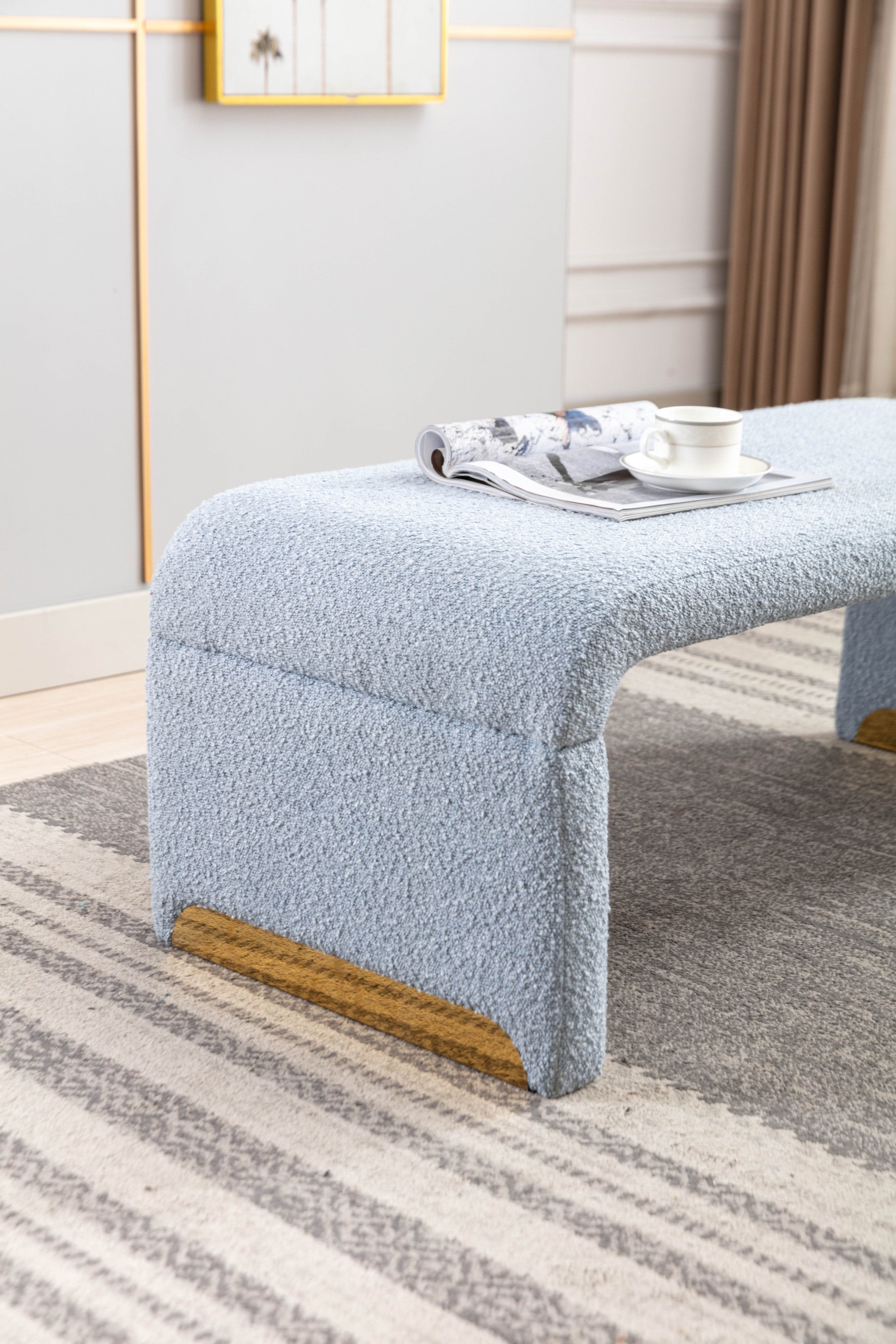 Light Blue Bench