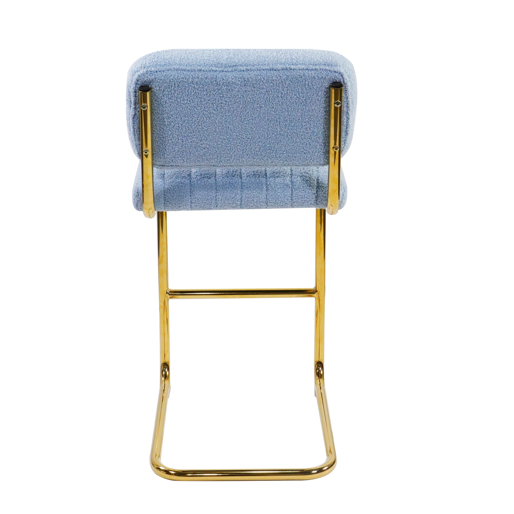 Modern Counter Height Bar Stools (Set of 2) - Blue