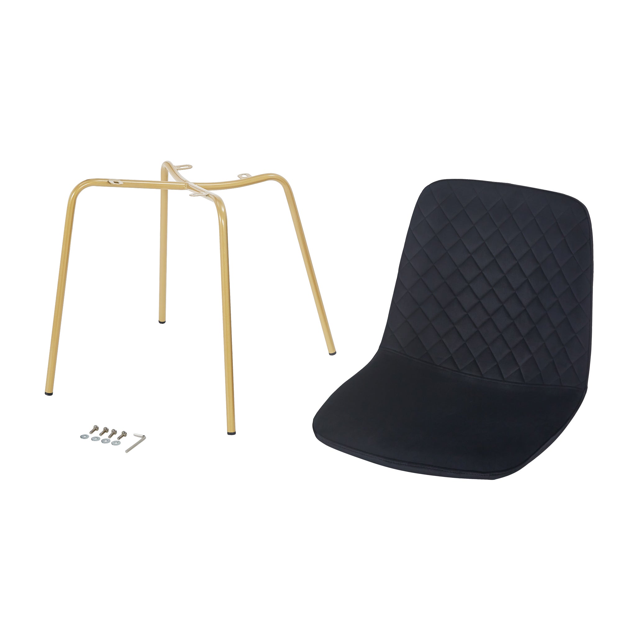 4-Piece Velvet Dining Chair Set