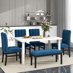 Dining Set Marble Veneer