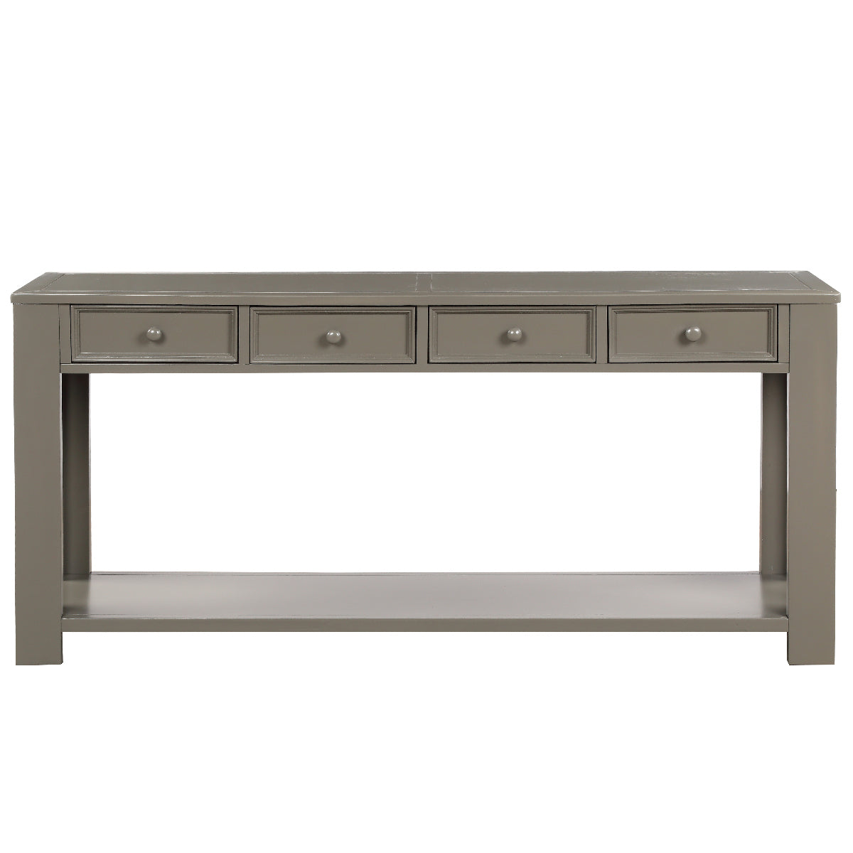 Entryway hall table with storage