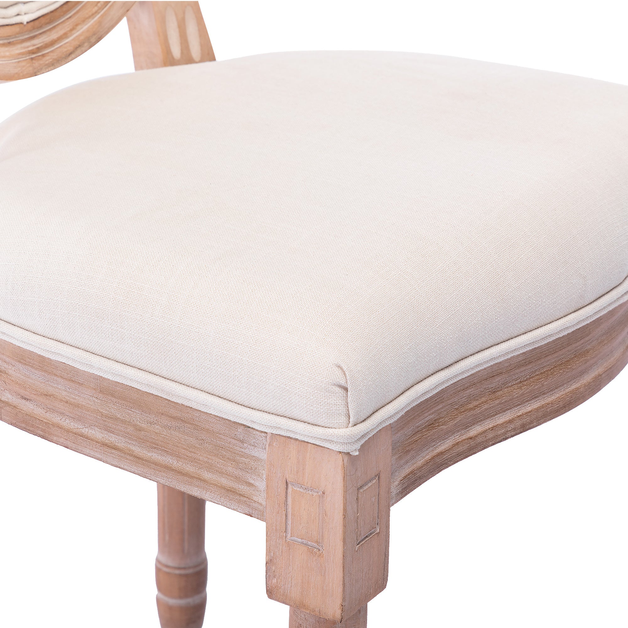 Beige Dining Chair Set