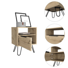 Light Oak Eagle Creek 1-Shelf 1-Drawer Nightstand