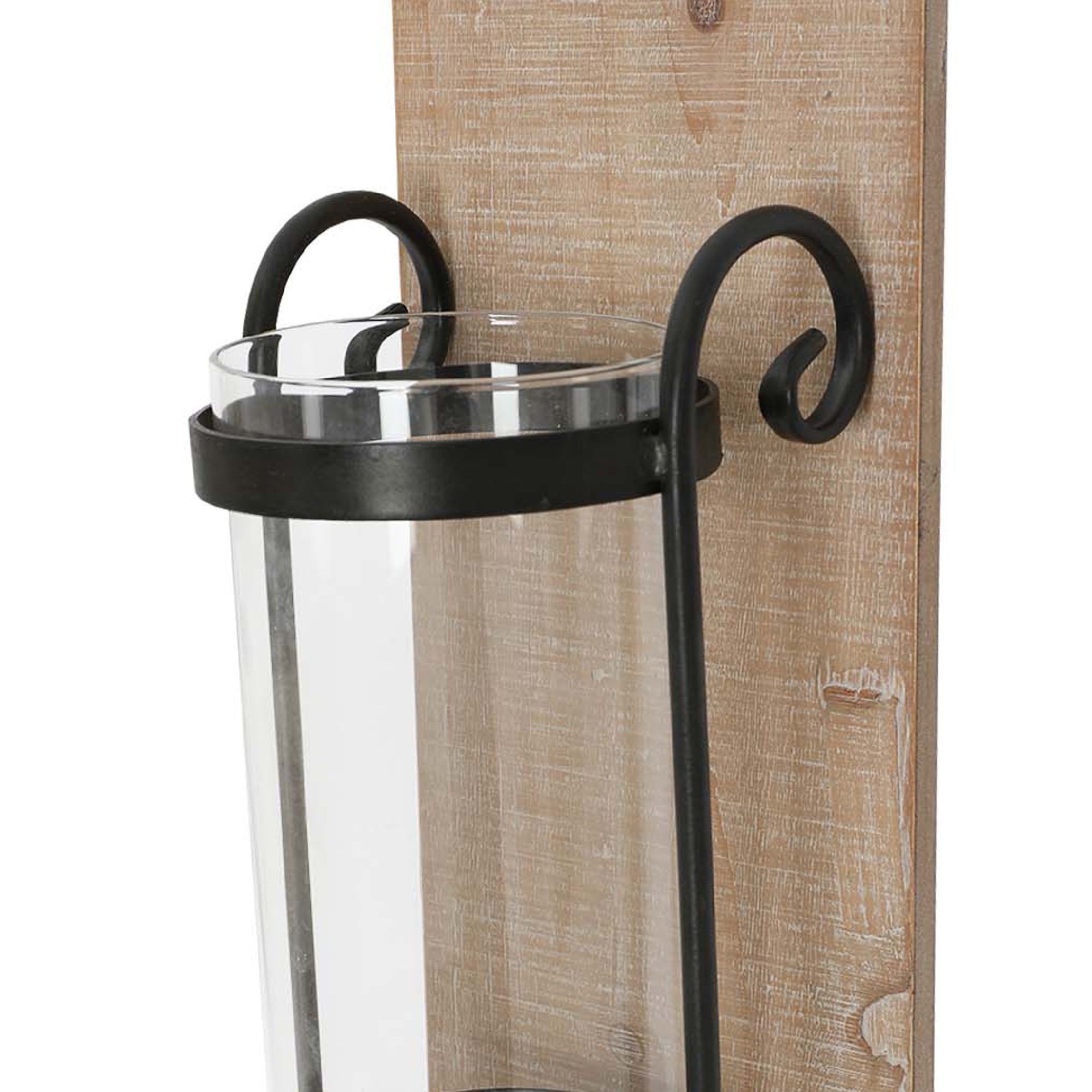 Wall Wood Candle Holder 