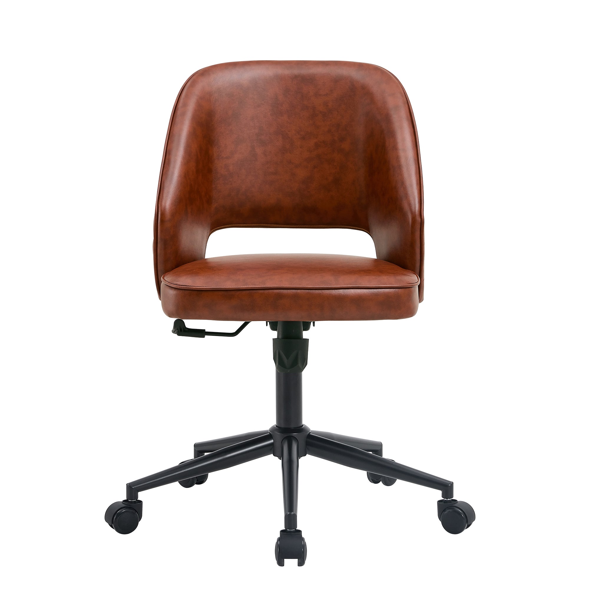 Modern Home PU Office Chair Adjustable 360 ° - Brown
