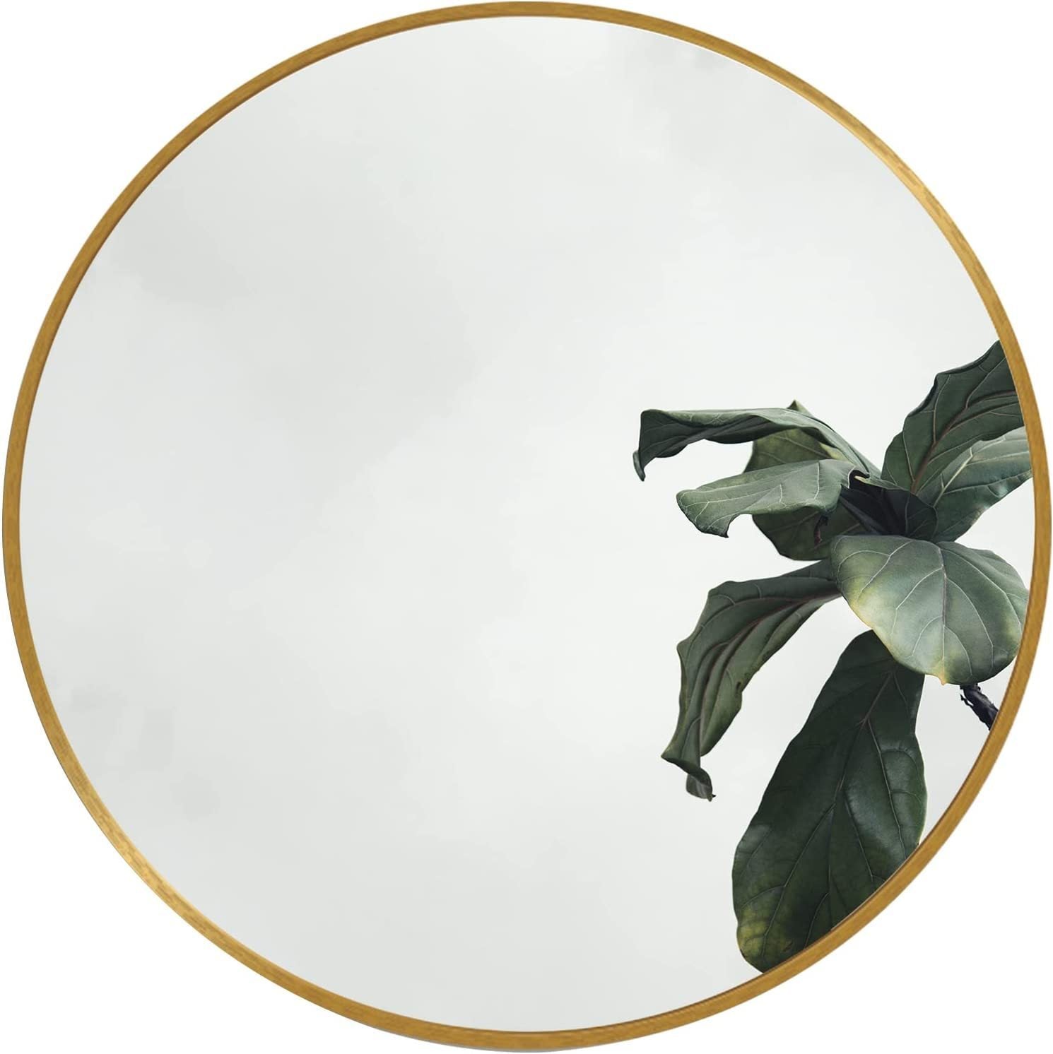 Gold Round Wall Mirror 20 Inch
