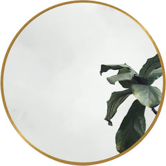 Gold Round Wall Mirror 20 Inch