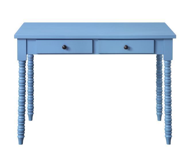 Classic Style Writing Desk - Blue Finish