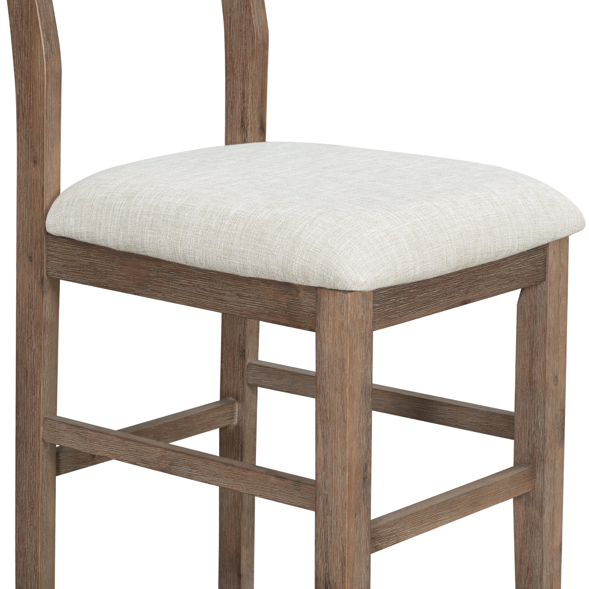 Farmhouse Counter Height Dining Chairs (Set of 4) - Brown