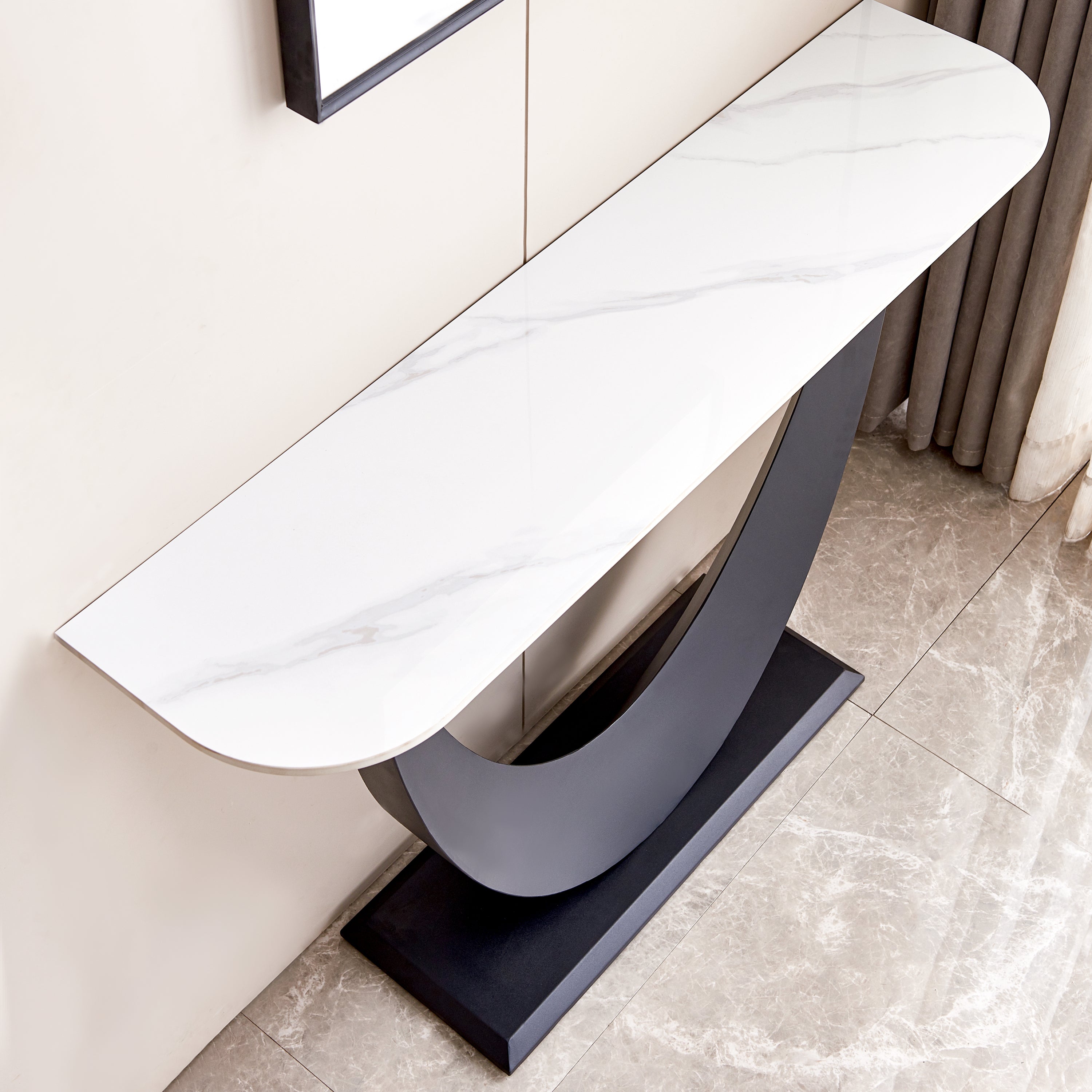 Modern Console Exquisite Shape Design - Black