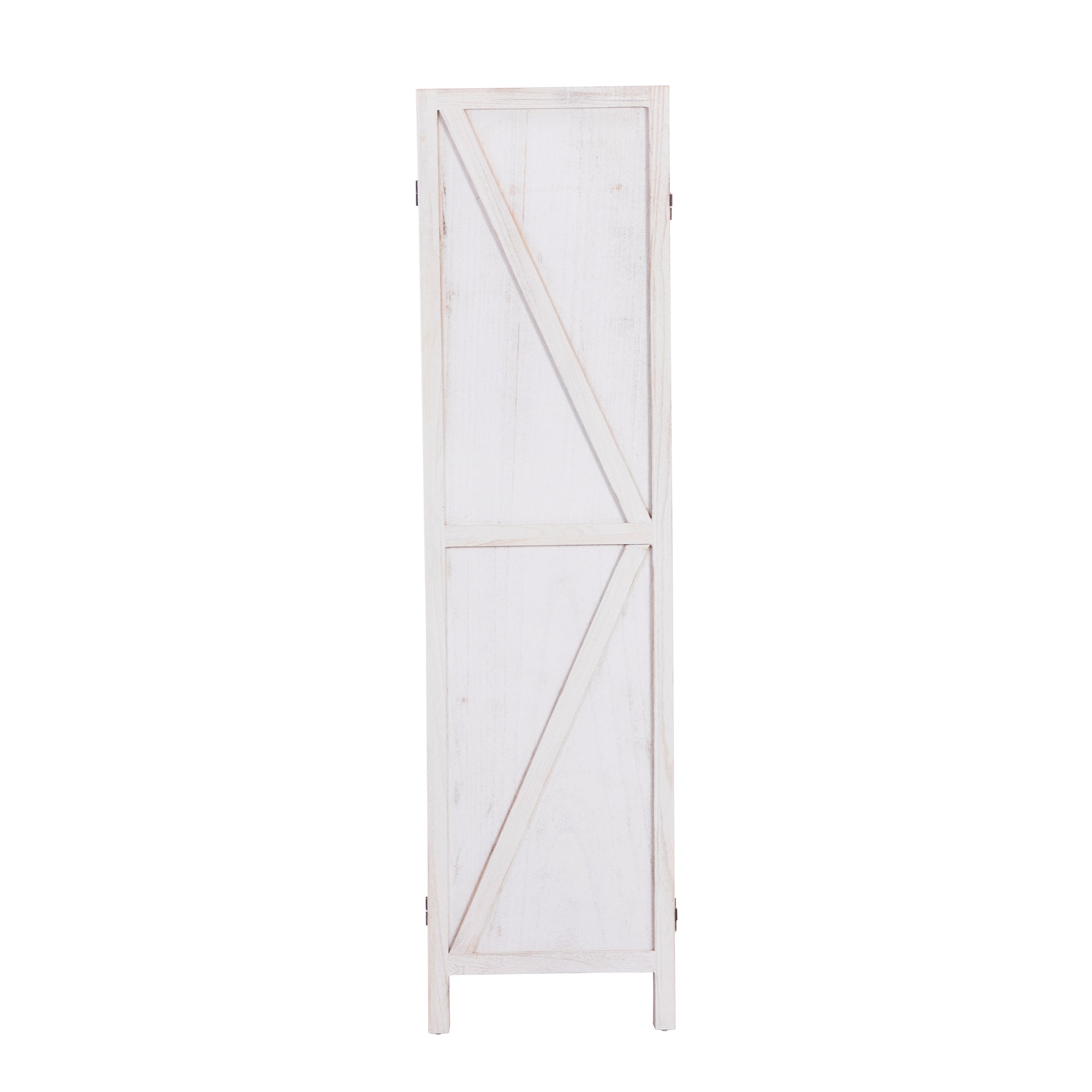 4-Panel Folding Screens Wooden Partition