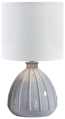 Gray Ceramic Table Lamp