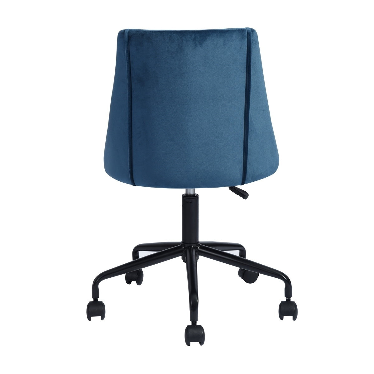 Modern Swivel Office Chair - Blue Velvet