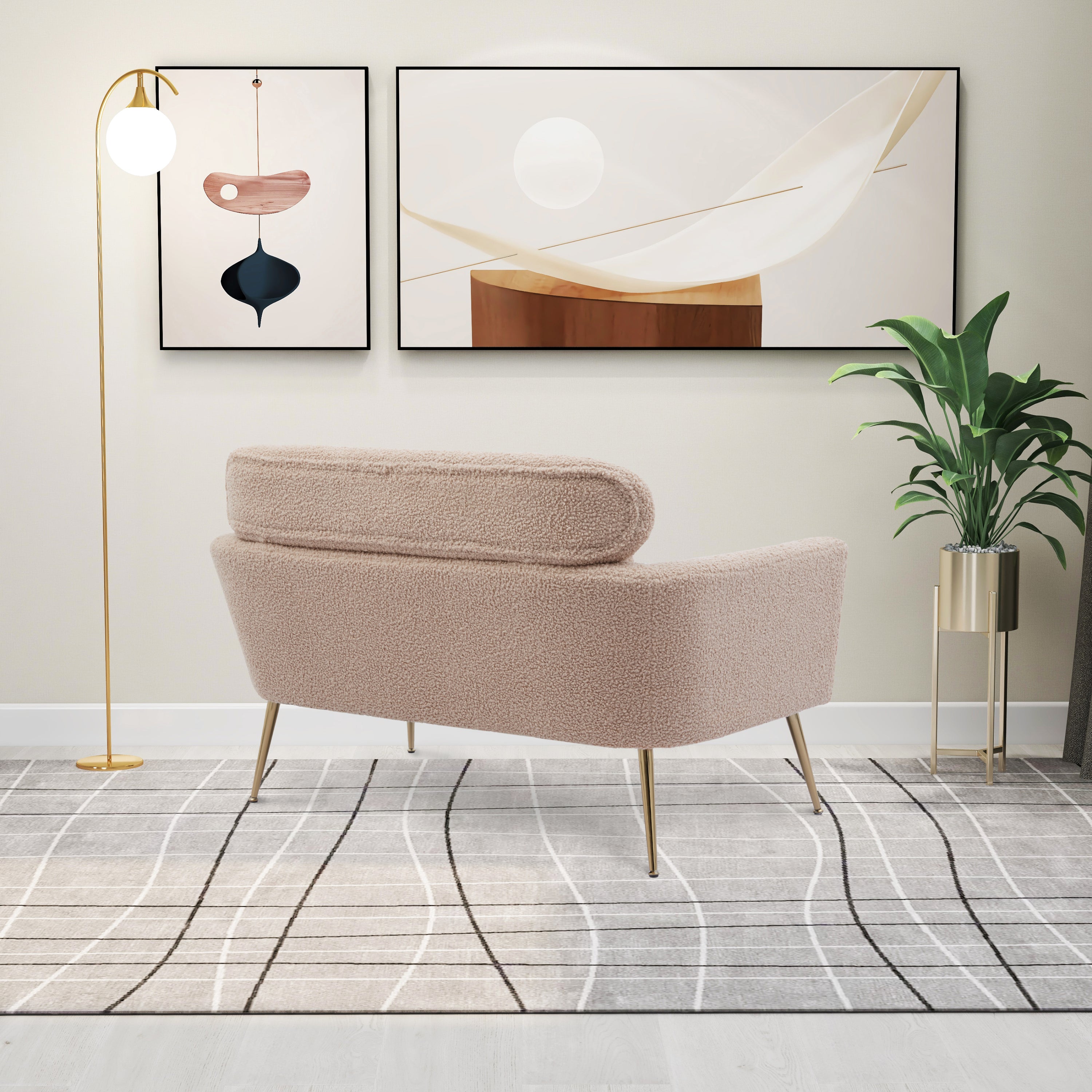 Metal Leg Sofa