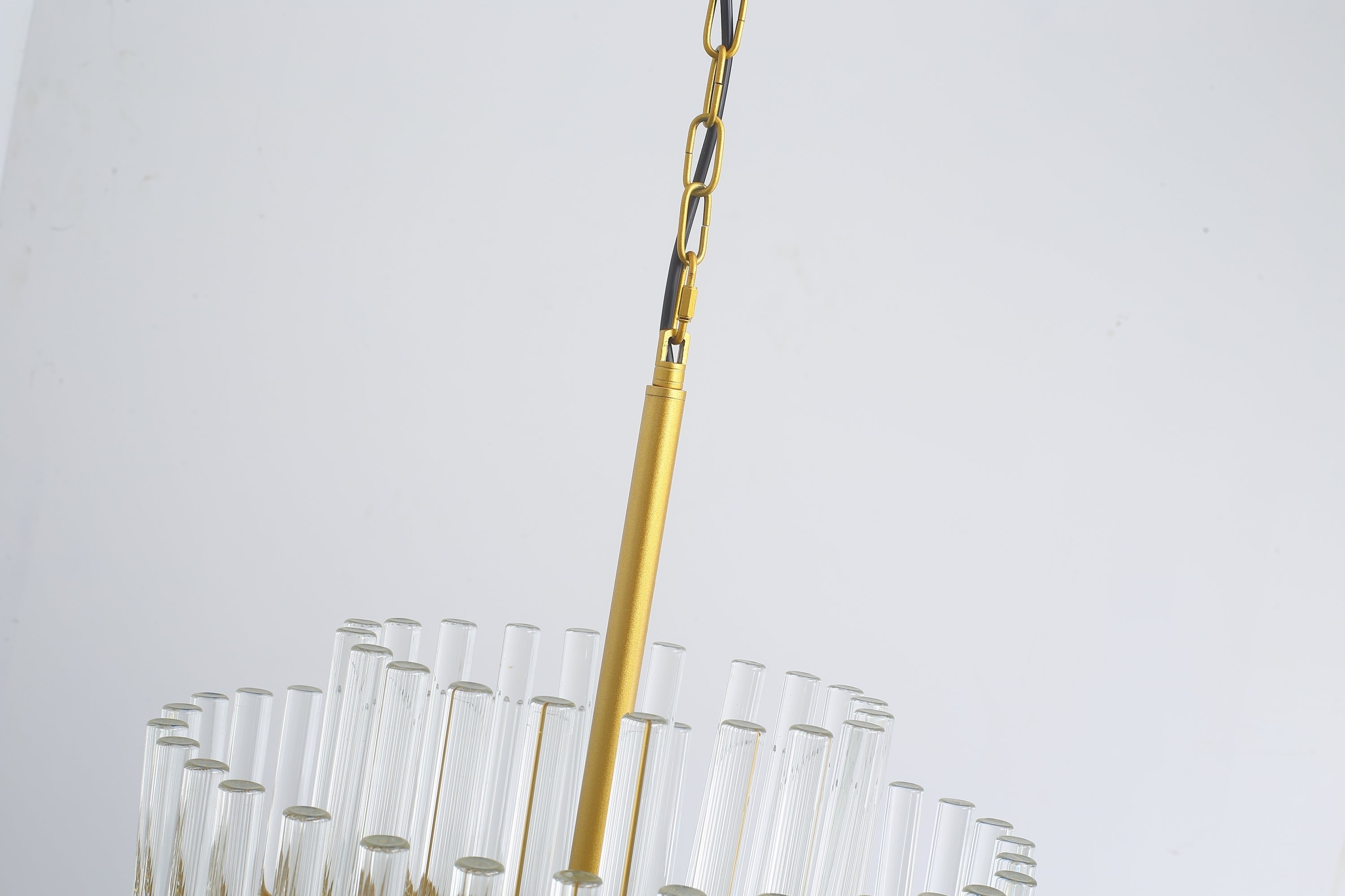 Modern American Cylindrical Crystal Chandelier-4 bulbs -E12 lamp holder