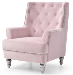 Velvet Pink Soft Chair