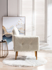 Accent Chair with Rose Golden feet