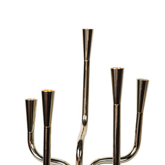 Modern Geometric 5 Candles Holder - Gold