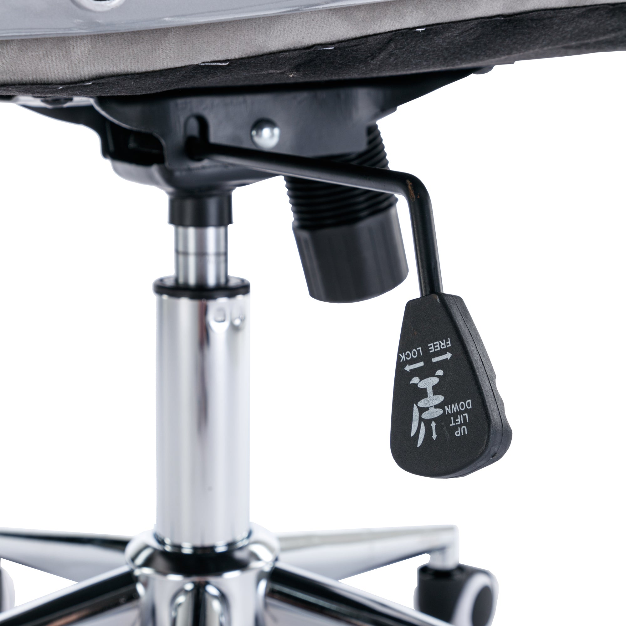 Velvet Home Office Chair with Wheels with Side Arms and Wheels 360° - Grey