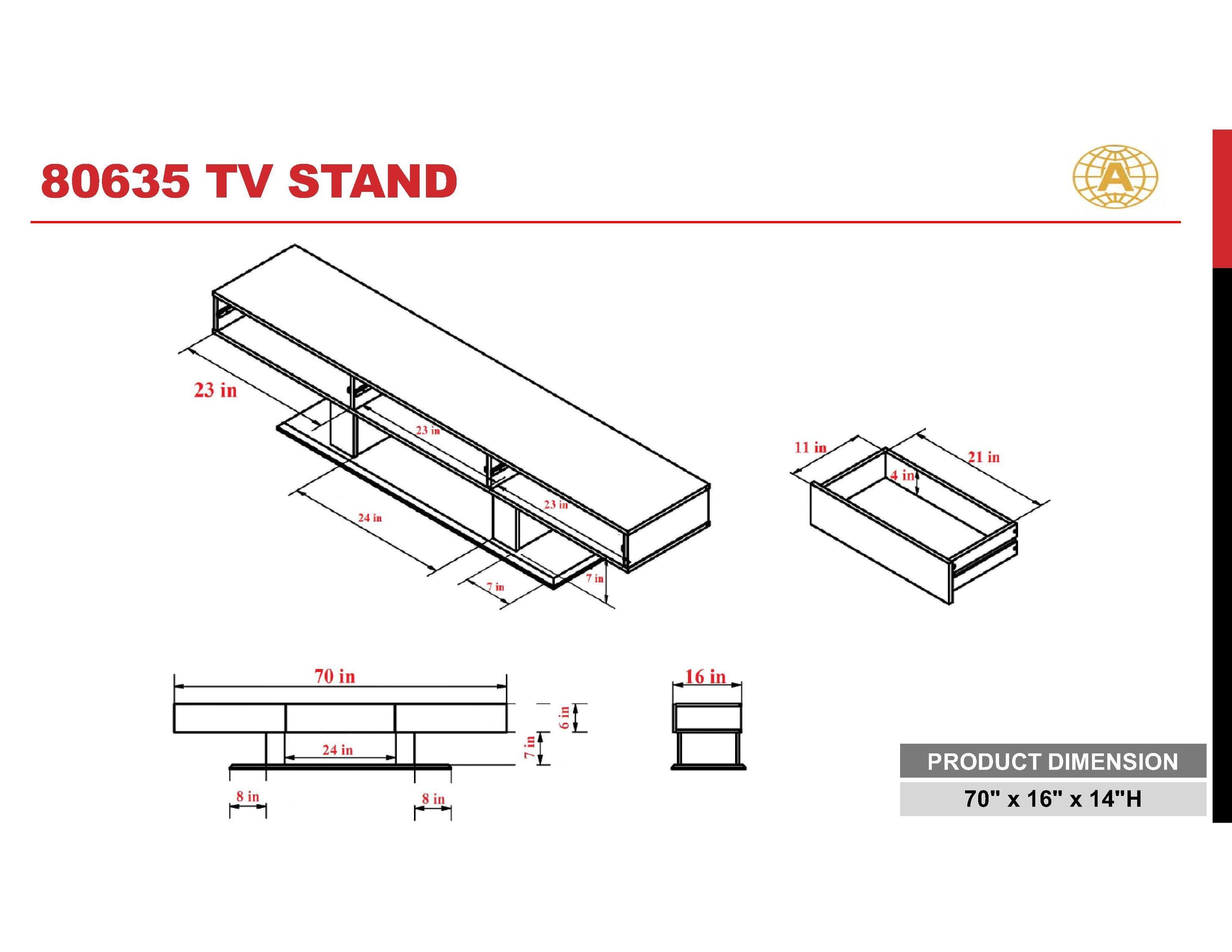 Contemporary TV Console