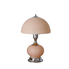 Erte Art Deco Glass W/ Night Light Table Lamp 15.75"H - Blush Pink