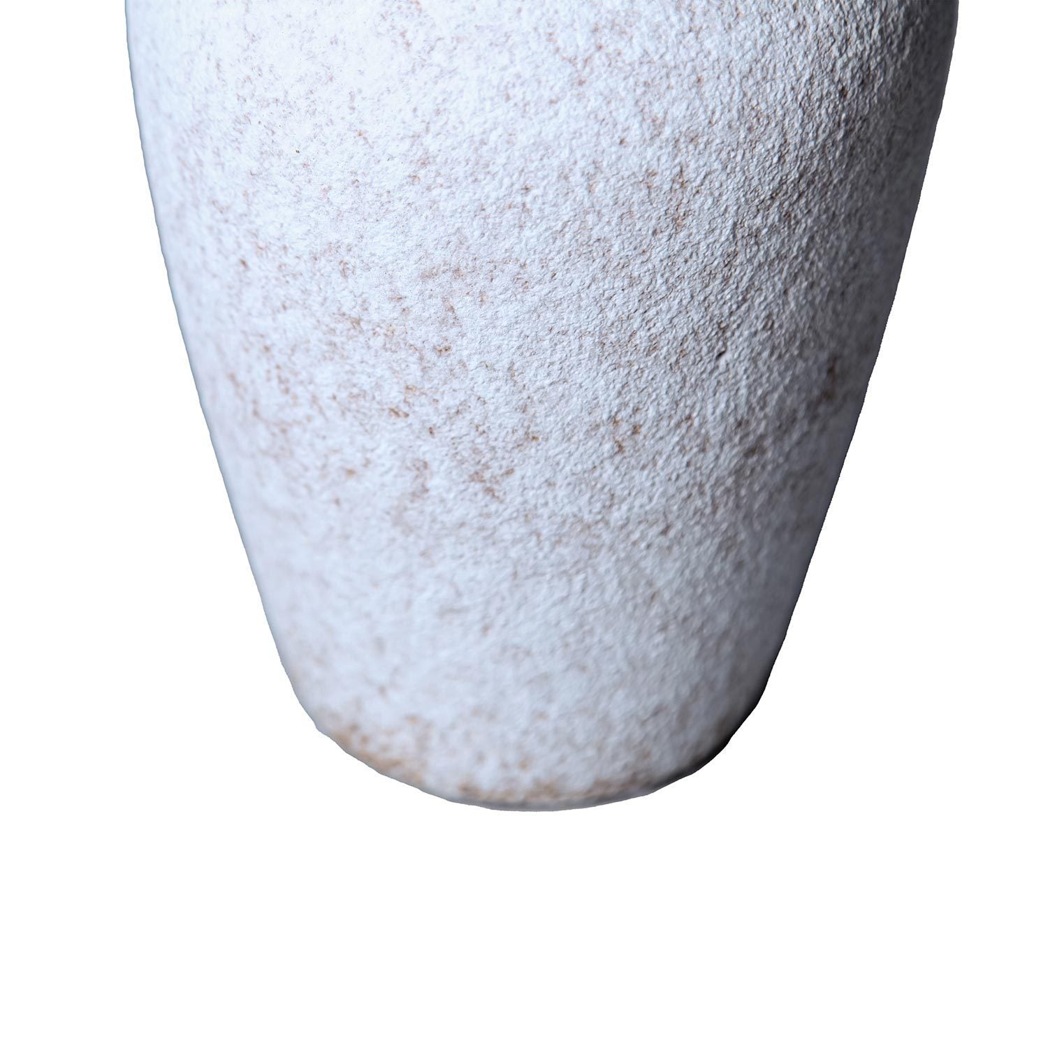 Country Charm Artisan Ceramic Grey Stone Vase 7"D x 10.5"H