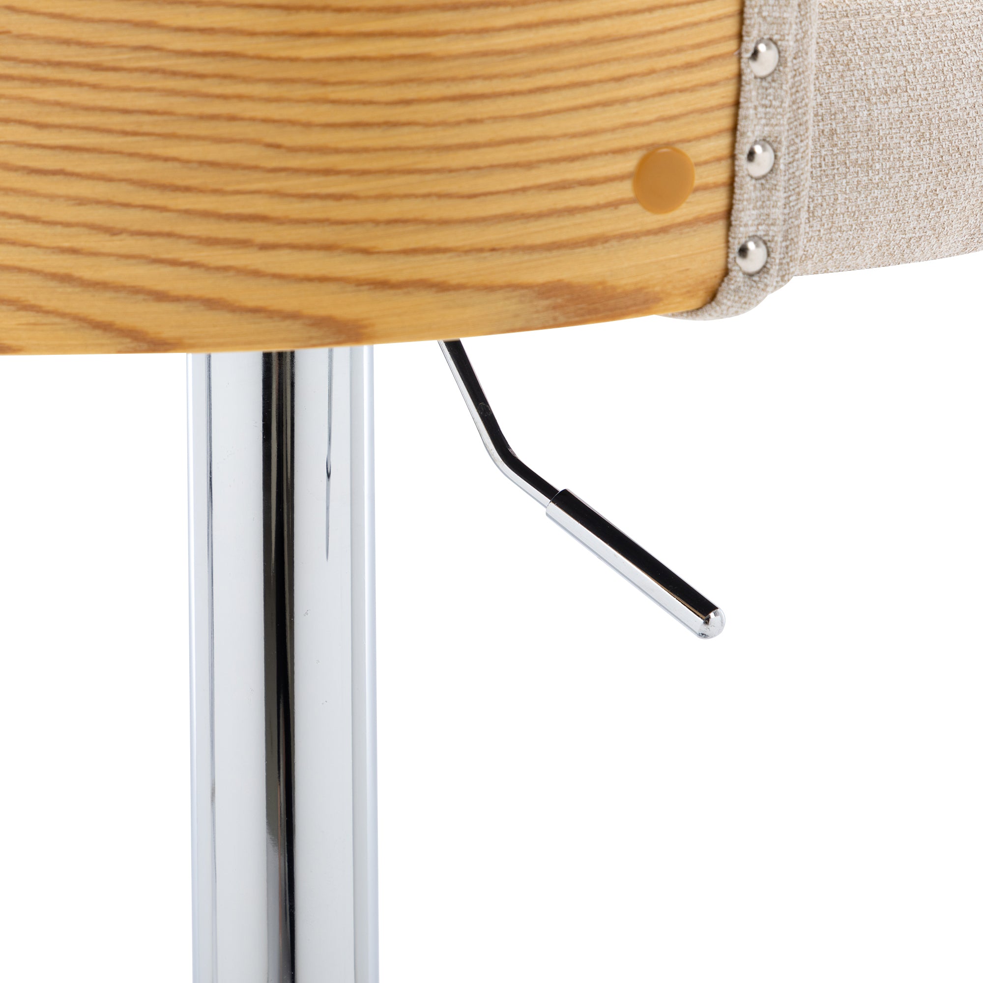 Counter Swivel Bar Stools Adjustable (Set of 2) - Beige