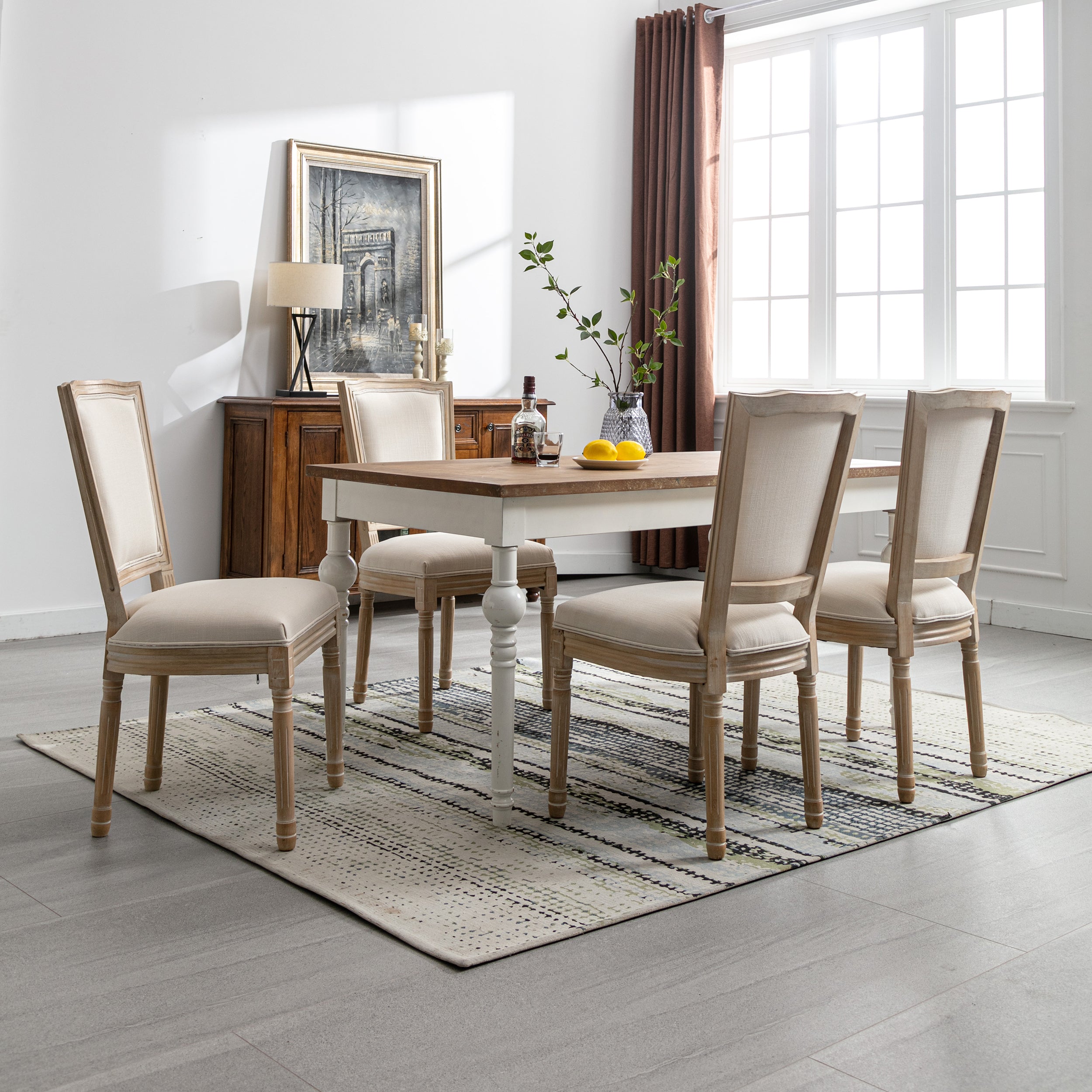 French Cream Linen Set