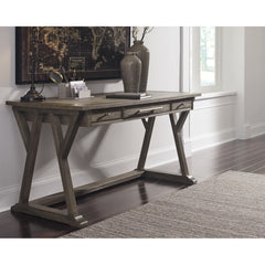 Rustic 60" Casual Home Office Desk - Brown Gray