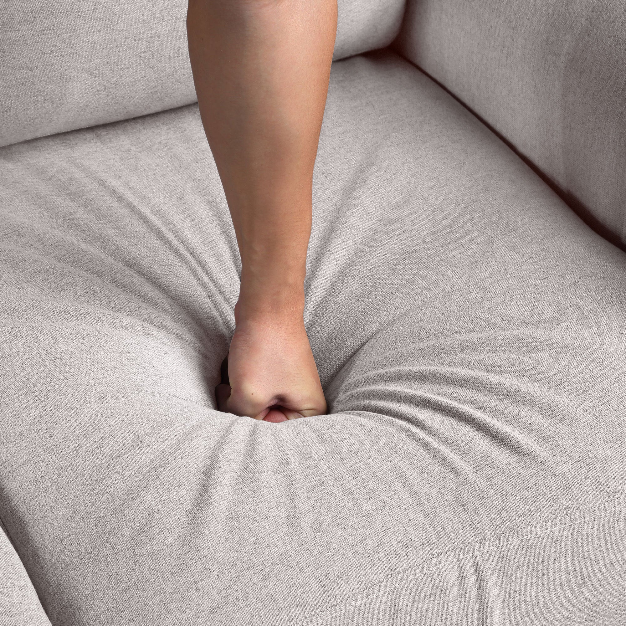 Living Room Sofa Linen Upholstered Couch Furniture for Home or Office
