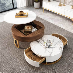 Lift-top Coffee Table, 31.5", Dark Brown (Set of 2)