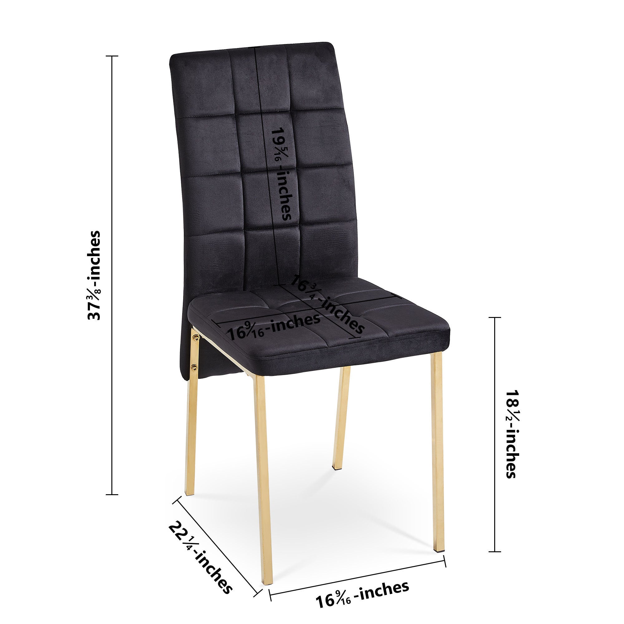 Black Velvet Chair